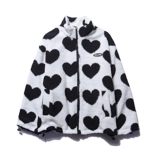 Lara | Double-Sided Heart Coat - Unique Collection